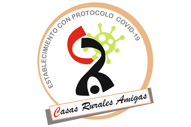 Sello de establecimiento con protocolo COVID-19 de Casas Rurales Amigas