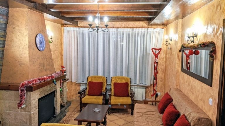 Casa Rural Tío Pancho decorada por Navidad: salón