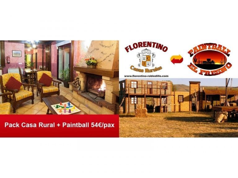 Pack casa rural y paintball
